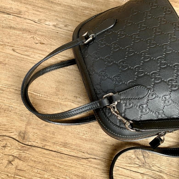 Gucci Small Dome Black leather Bag - Picture 6 of 10